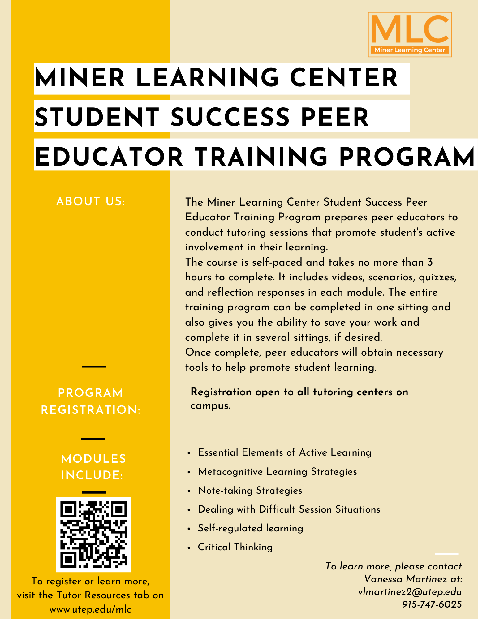 MLC Peer Educator Program